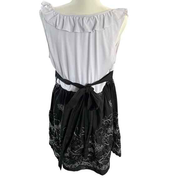 Vintage Torrid Womens Dress Plus Size 20 Floral 3D Ruffle Sleeveless Cotton - Picture 2 of 13